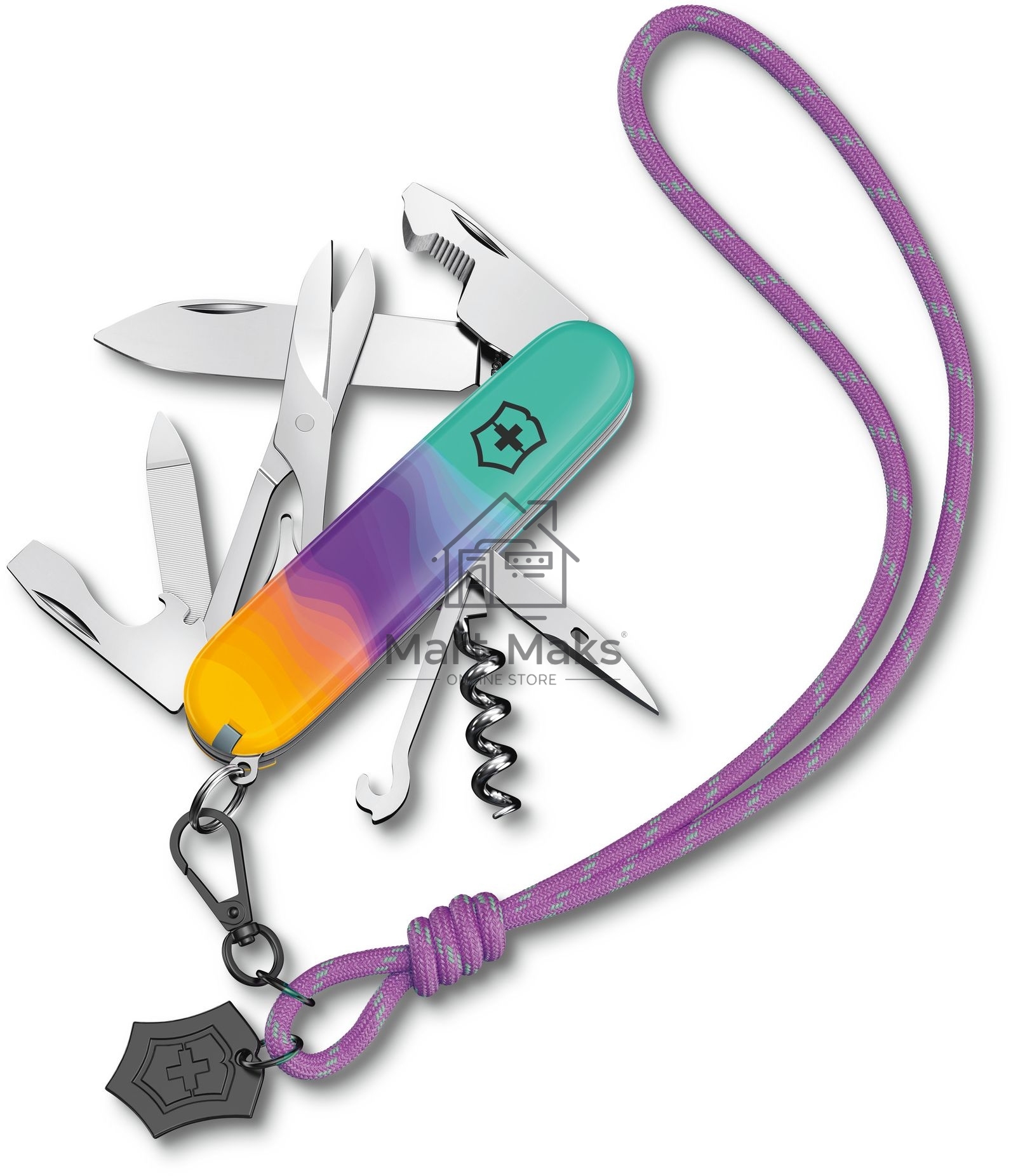 Нож перочинный Victorinox Companion Sydney Style (1.3909.E222) 91мм 16функц. бирюзовый с чехлом подар.коробка