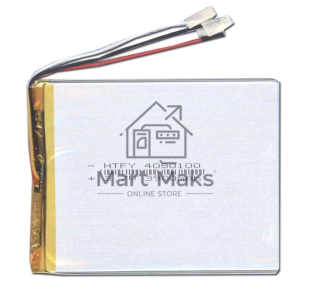 Аккумулятор Li-Pol (батарея) 4*80*100мм 3pin 3.7V/3900mAh