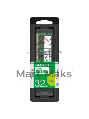 Оперативная память ADATA, DDR4, 32Gb (1x32Gb), 3200MHz, CL22, SO-DIMM