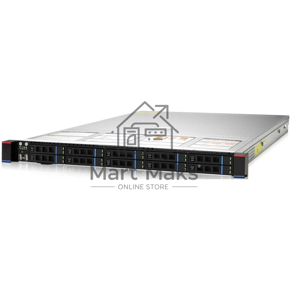Серверная платформа Gooxi SL101-D10R-G3 1U 10bay server,  2pcs of riser cards 1300W 1+1 PSU EU power cable