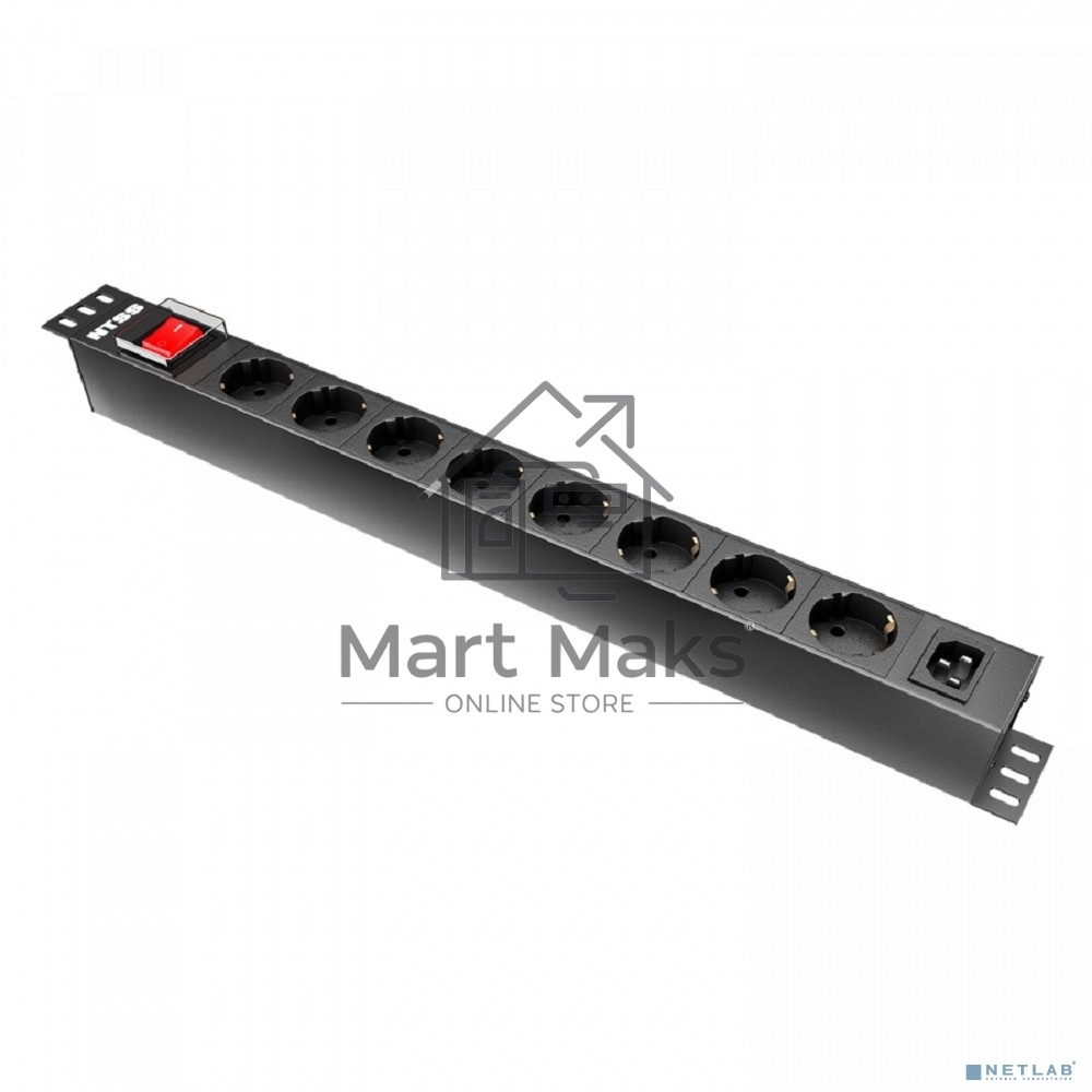 Блок распределения питания NTSS NTSS-PDU-DA1015 гор.размещ. 8x базовые 10A C14