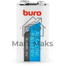 Батарея Buro Alkaline 6LR61 9V (1шт) блистер