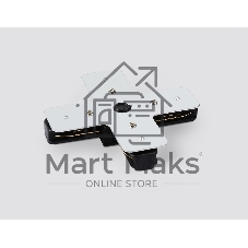 GL7172 BK черный матовый коннектор Х-образный для однофазного шинопровода Standard 220V NEW 105*105*20