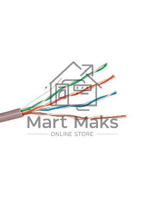 Кабель UTP 4 пары кат.5e Exegate медь, 305м pullbox, серый