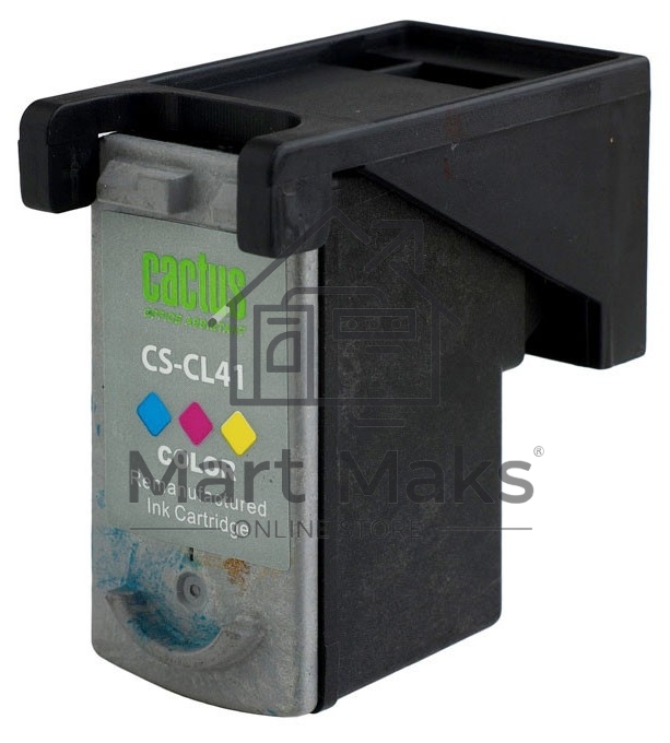 Картридж струйный Cactus CS-CL41 многоцветный (18 мл.) для Canon Pixma MP150/MP160/MP170/MP180/MP210/MP220/MP450/MP460/MP470/iP1200/iP1300/iP1600/iP1700/iP1800/iP190