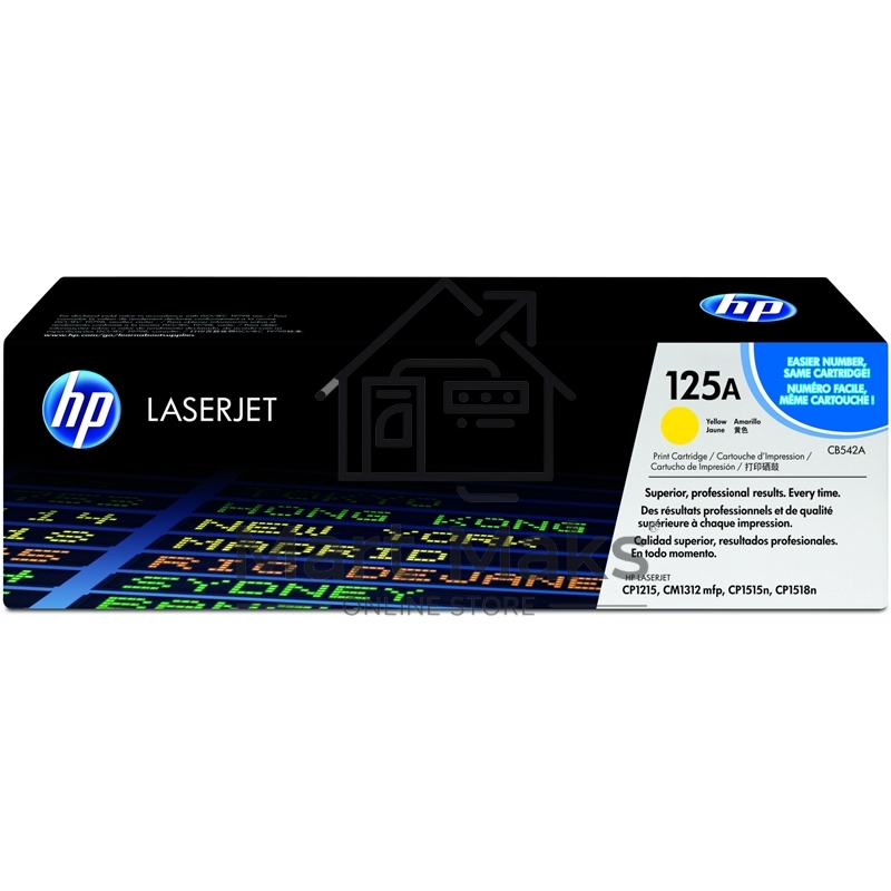 Картридж лазерный HP CB542A желтый LJ P1215/1515 (1400стр.)