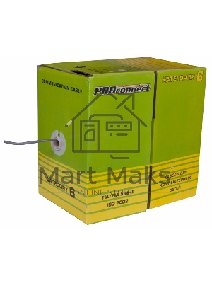 Кабель Proconnect (01-0047-3) Кабель UTP CAT6 4 пары (305м) 0.57 мм CCA 