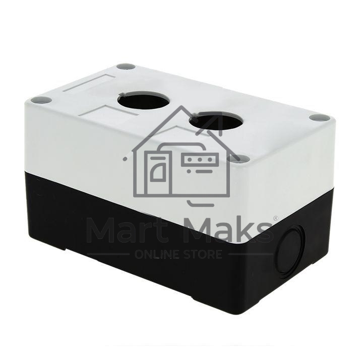 Корпус КП 102 2 кнопки белый EKF cpb-102-w