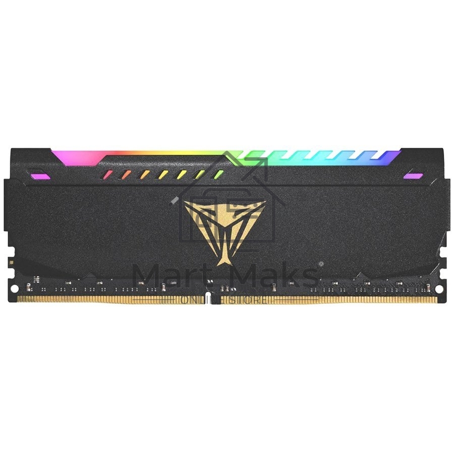Оперативная память Patriot Viper Steel, DDR4, 8GB (1x8GB), 3600MHz, CL20, DIMM, с радиатором, RGB, черный