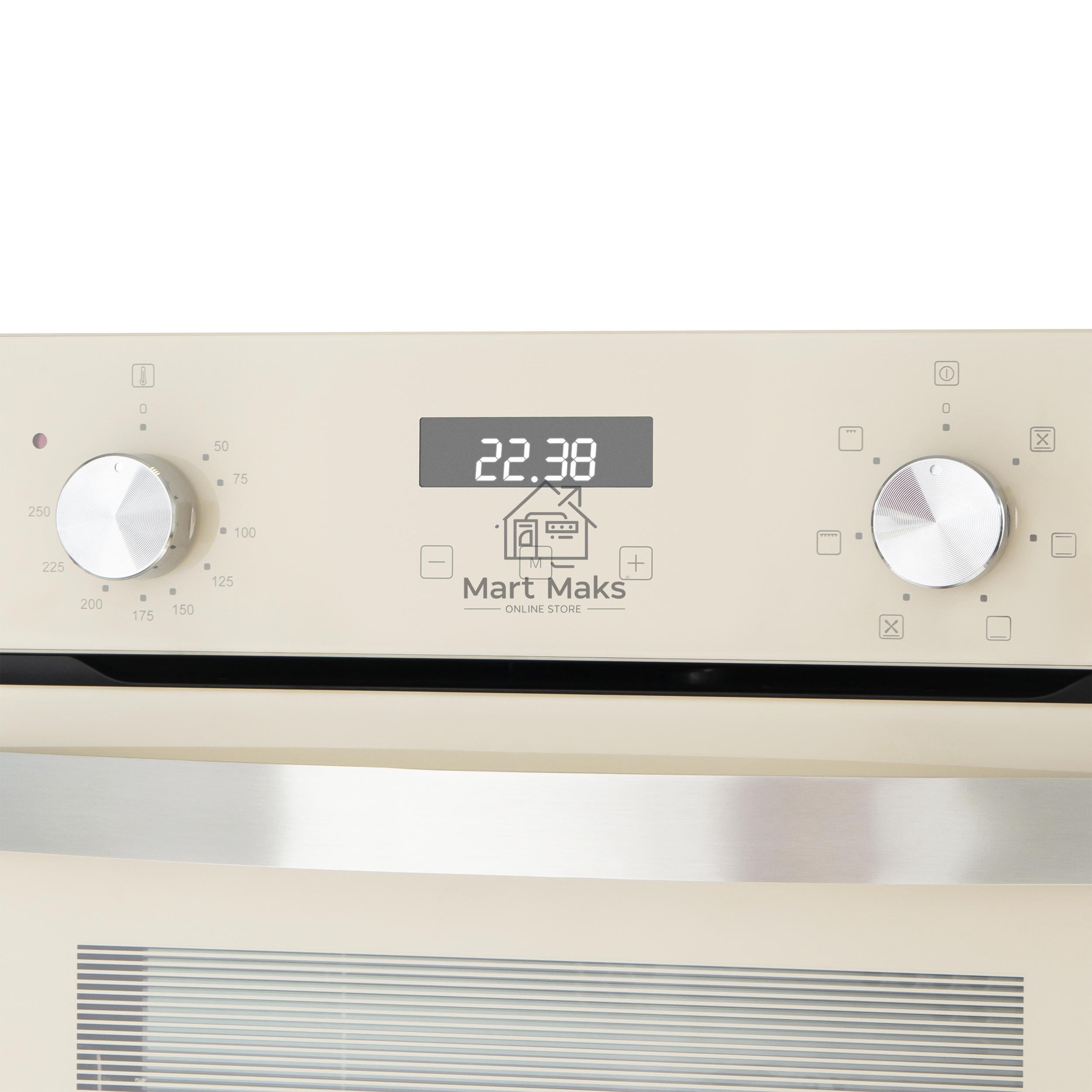 Шкаф духовой электрический Maunfeld EOEM516BG, 45 см, 51 л, бежевый, встраиваемый