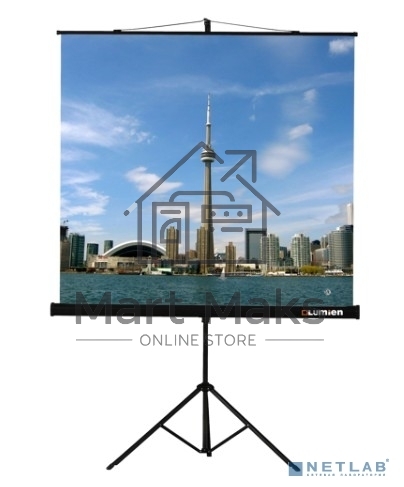 Экран на штативе Lumien Eco View 153x203см (раб.область147х197 см) Matte White с возможностью настенного крепления 4:3