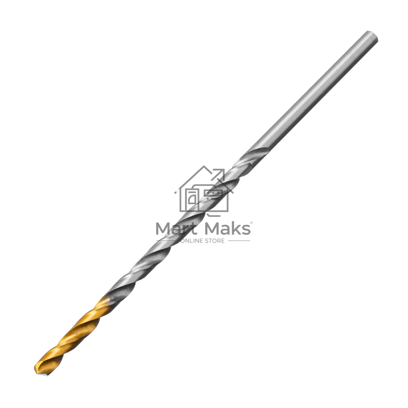 Сверло спиральное по металлу 4 х 119 мм, Р6М5, Golden Tip, удлиненное Denzel