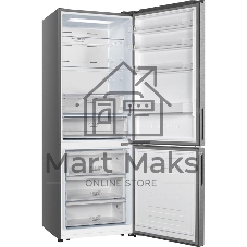 Холодильник Gorenje NRK720EAXL4 серый двухкамерный 347/109л морозилка снизу, No Frost