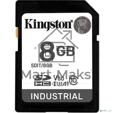 Флеш карта SDHC 8Gb Class10 Kingston SDIT/8Gb Industrial Temperature Class