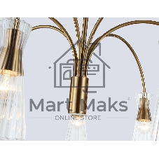 Люстра Ambrella light LH55703/7 BS/CL латунь/прозрачный E14*7 max 40W D745*460
