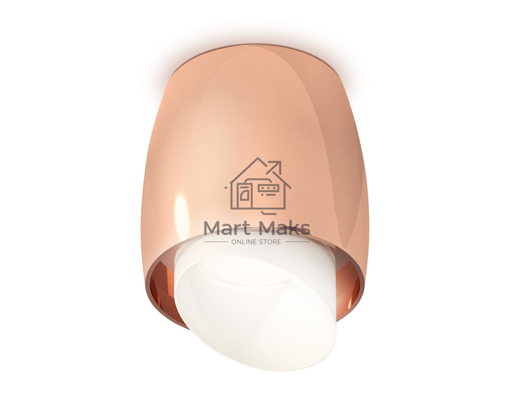 Светильник Ambrella Light XS1144021 PPG/FR золото розовое полированное/белый матовый MR16 GU5.3 (C1144, N7175)