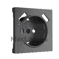 Накладка для розетки USB (графит рифленый)