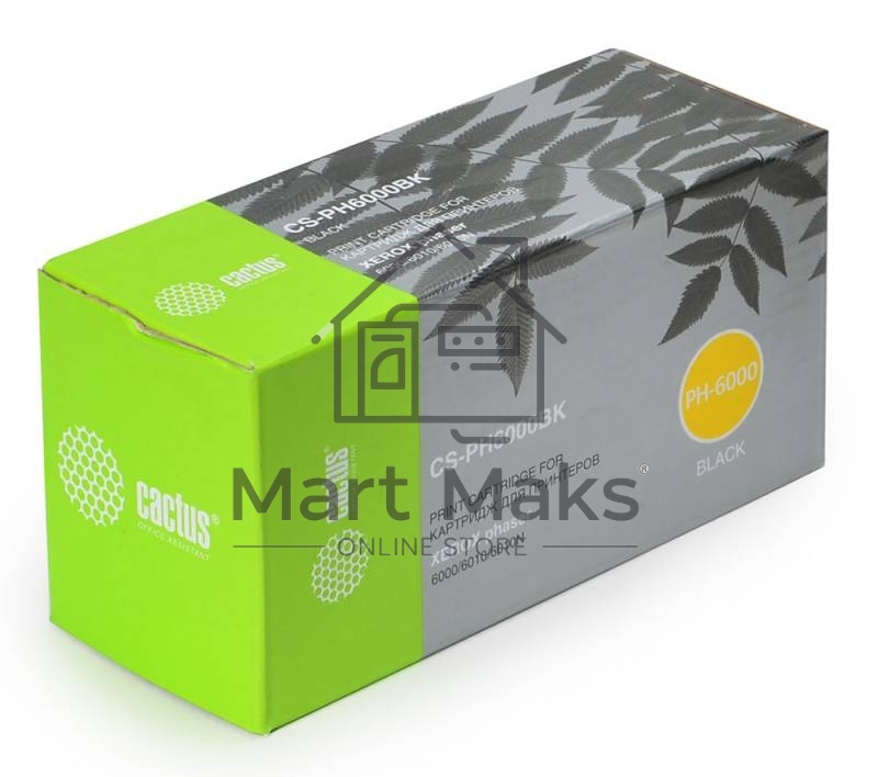 Картридж лазерный Cactus CS-PH6000BK (106R01634) черный (2000 стр.) для Xerox 6000/6010
