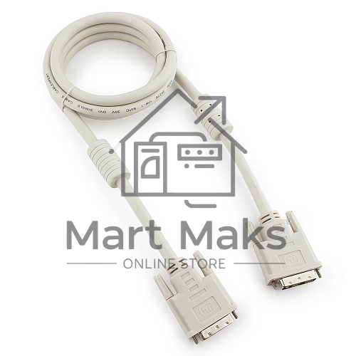 Кабель DVI-D dual link Gembird/Cablexpert CC-DVI2-6C, 25M/25M, 1.8м, экран, феррит.кольца, пакет