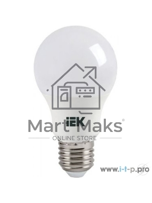 Лампа cветодиодная Iek LLE-A60-7-230-30-E27 ECO A60 шар 7Вт 230В 3000К E27 IEK