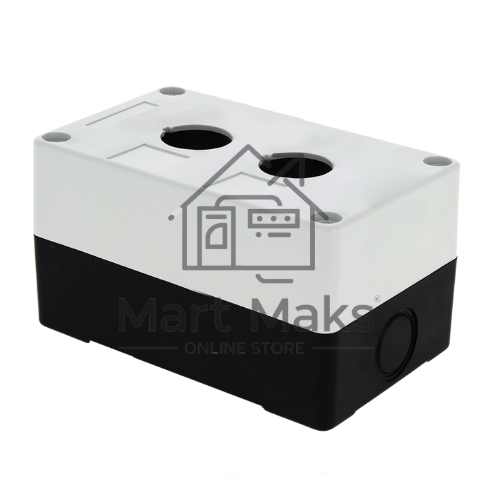 Корпус КП 102 2 кнопки белый EKF cpb-102-w