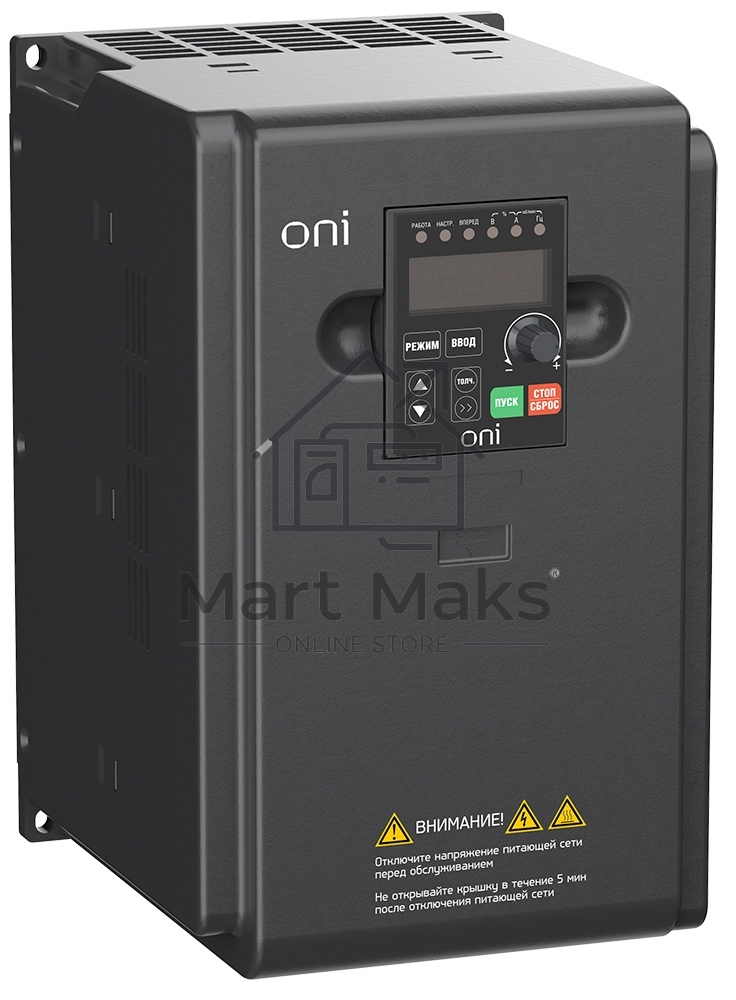 Преобразователь частоты A150 380В 3ф 7.5кВт 17А встроенный торм. модуль IEK ONI A150-33-75NT