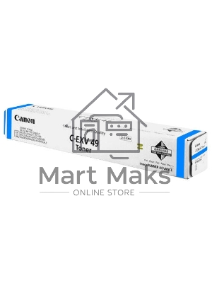 Картридж лазерный Canon C-EXV49C (8525B002) голубой (19 000 стр.) для Canon imageRUNNER ADVANCE серий C3300, C3500, DX C3700, DX C3800