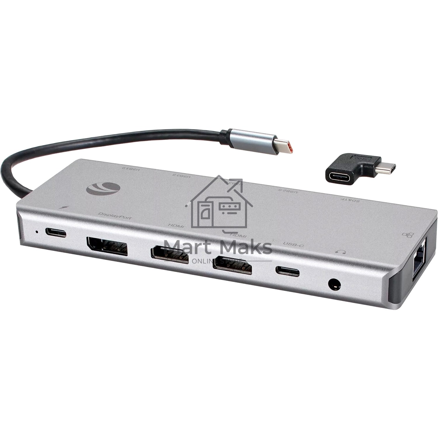 Usb концентратор TypeC -->(2HDMI+DP)4K*60Hz+3USB3.0+TC+USB2.0+RJ45+SD+TF+PD+audio+TCадаптер
