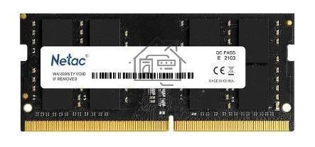 Оперативная память NETAC Basic, DDR4, 16GB (1x16GB), 3200MHz, CL22, SO-DIMM