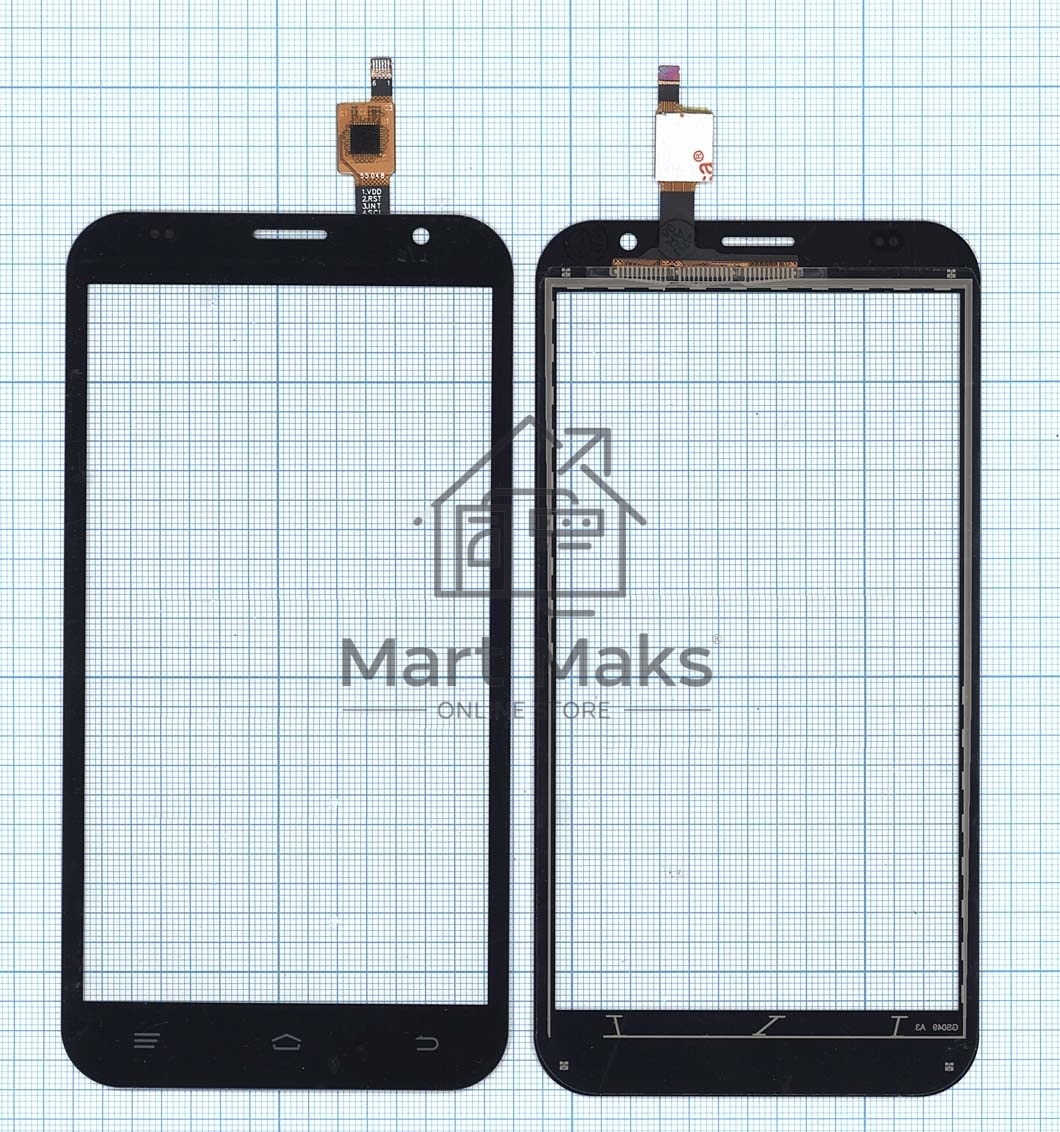 Сенсорное стекло (тачскрин) для Fly FS551 Nimbus 4, черное