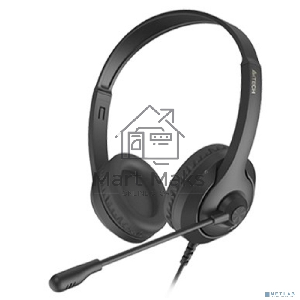 Наушники с микрофоном A4Tech Fstyler FH100 черный 2м