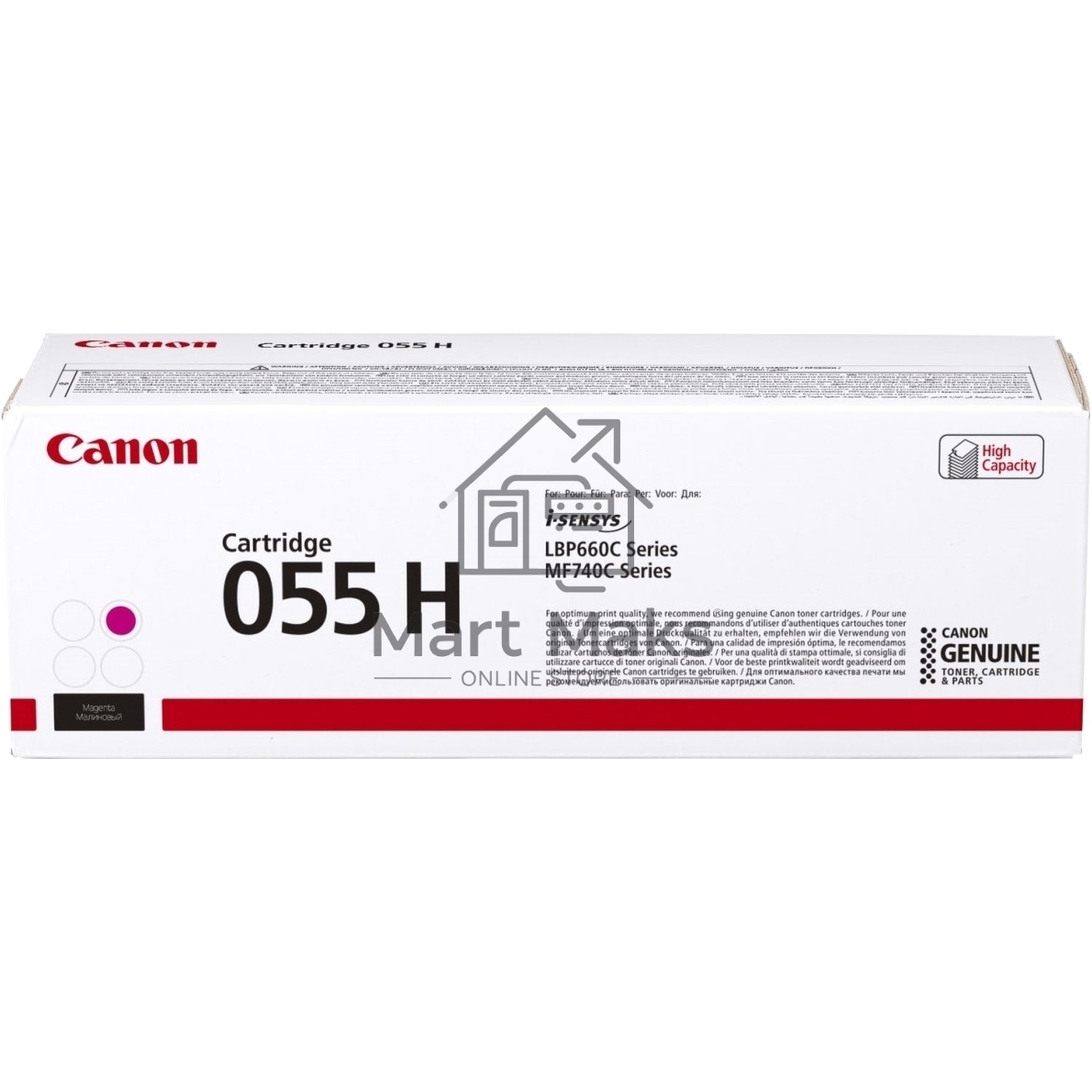 Картридж лазерный Canon 055 H M (3018C002) пурпурный (5900 стр.) для Canon i-SENSYS серий MF740, LBP660.