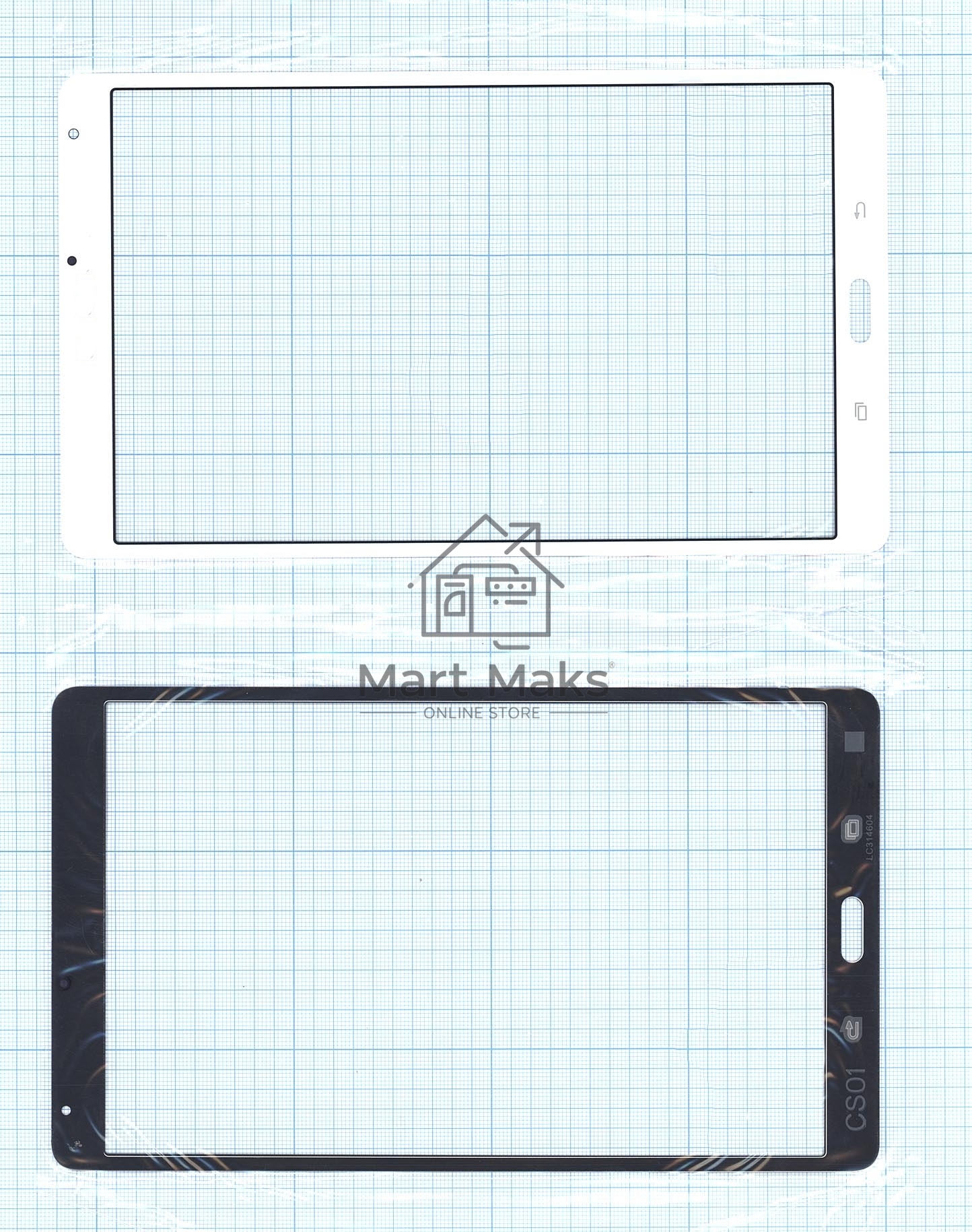 Стекло сенсора для Samsung Galaxy Tab S 8.4 SM-T700 белое