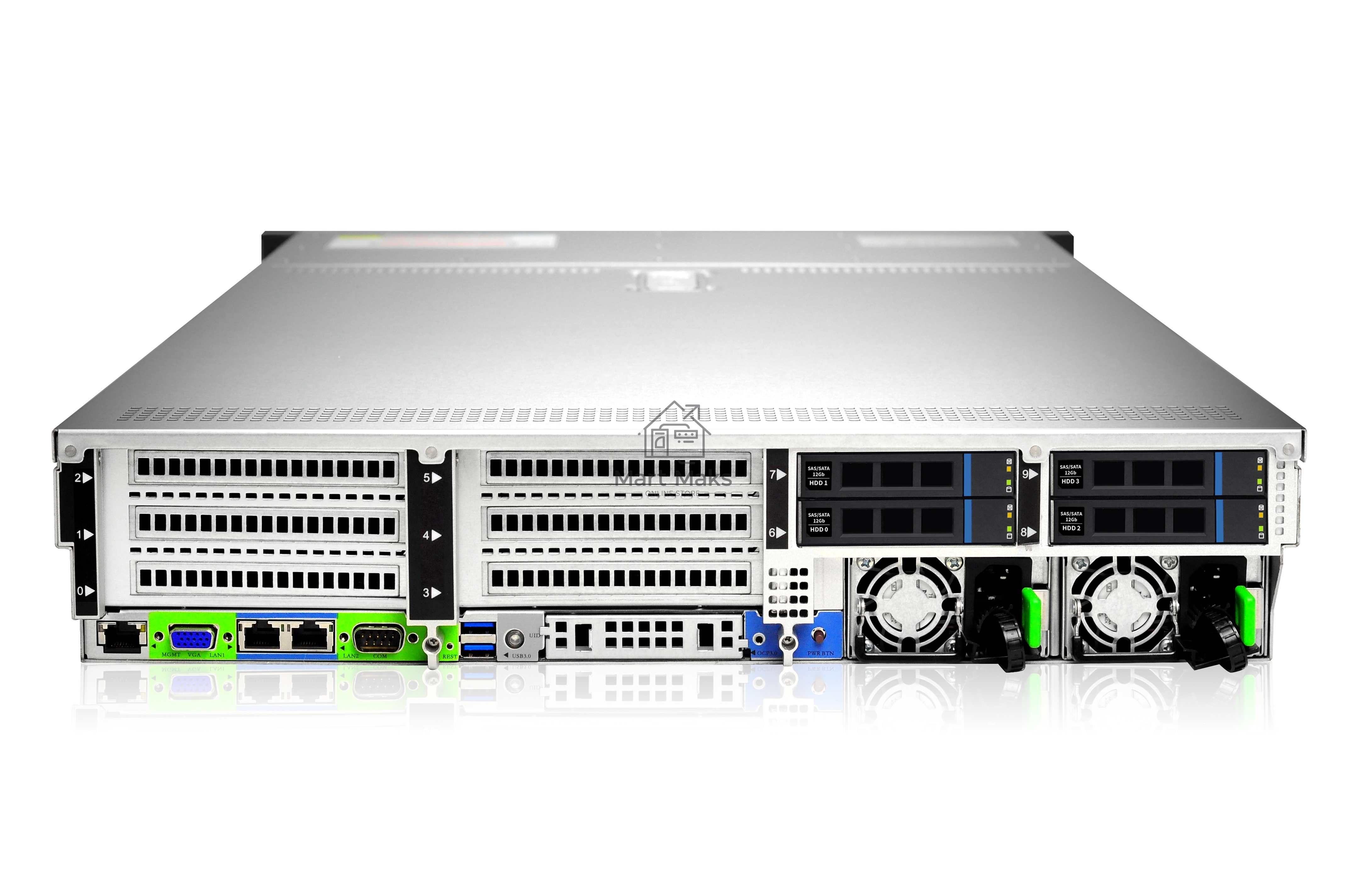 Серверная платформа Gooxi SL201-D12R-G3 2u 12bays server,based on Ice lake 2xPCIe 4.0x16; 4xPCIe 4.0x8  2x 2.5