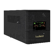 Источник бесперебойного питания ExeGate SpecialPro Smart LLB-1000.LCD.AVR.4SH (1000VA/700W, LCD, AVR, 4*Schuko, батарея 12V 7.2Ah - 2 шт., металлический корпус, Black)