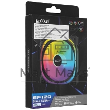 Вентилятор для корпуса PCCooler EF120 ARGb черный, 120 мм, 1500 об/мин, 25.7 дБ, 4 pin