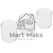 Бесшовный Mesh роутер TP-Link Deco X10 (DECO X10(3-PACK)) AX1500 10/100/1000BASE-TX белый (упак.:3шт)