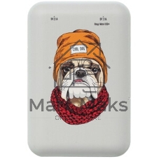 Портативный аккумулятор RITMIX RPB-10007 Bulldog (10000 мА, 2хUSB 2.1 А, софт-тач, принт Бульдог)