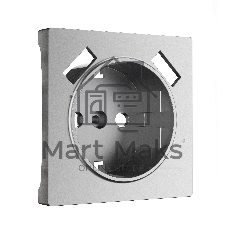 Накладка для розетки USB (серебряный матовый)