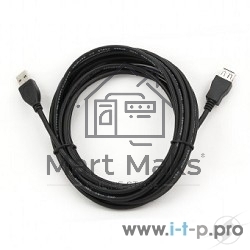 Кабель Gembird PRO CCP-USB2-AMAF-15C USB 2.0 кабель удлинительный 4.5м AM/AF позол. контакты, пакет