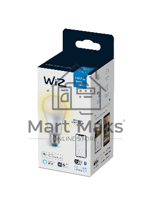 Лампа светодиодная WiZ Wi-Fi BLE 60W A60 E27 927 DIM1PF/6