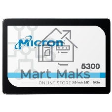 Накопитель SSD Crucial Micron 5300 PRO, 7680Gb, SATA III, R/W 540/520
