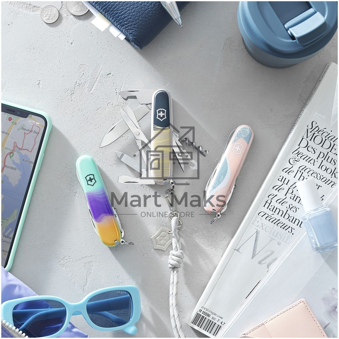 Нож перочинный Victorinox Companion Sydney Style (1.3909.E222) 91мм 16функц. бирюзовый с чехлом подар.коробка