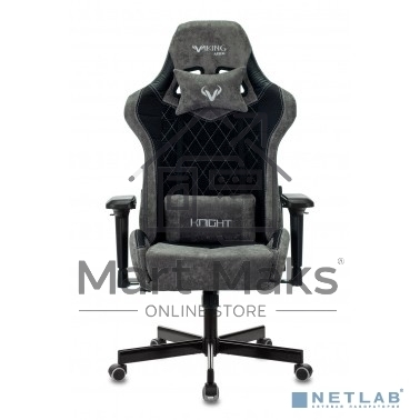 Кресло игровое Бюрократ VIKING 7 KNIGHT B FABRIC черный текстиль/эко.кожа крестовина металл/пластик