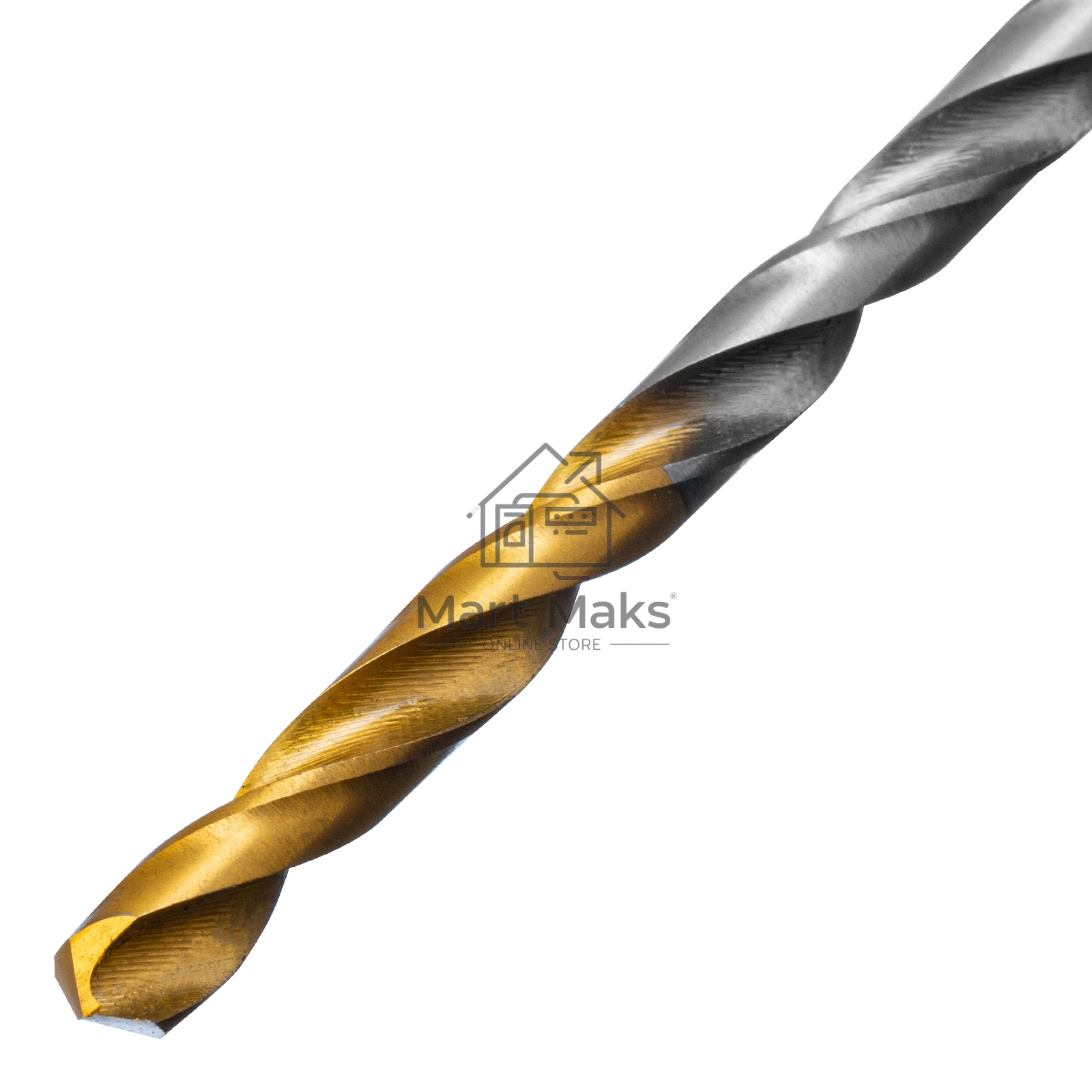 Сверло спиральное по металлу 4 х 119 мм, Р6М5, Golden Tip, удлиненное Denzel