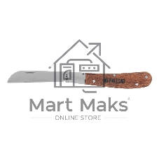 Нож садовый складной Palisad прямое лезвие, 173 мм, деревянная рукоятка