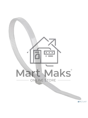 Хомут-стяжка кабельная нейлоновая Rexant 600 x 7.6 мм, белая, упаковка 100 шт.