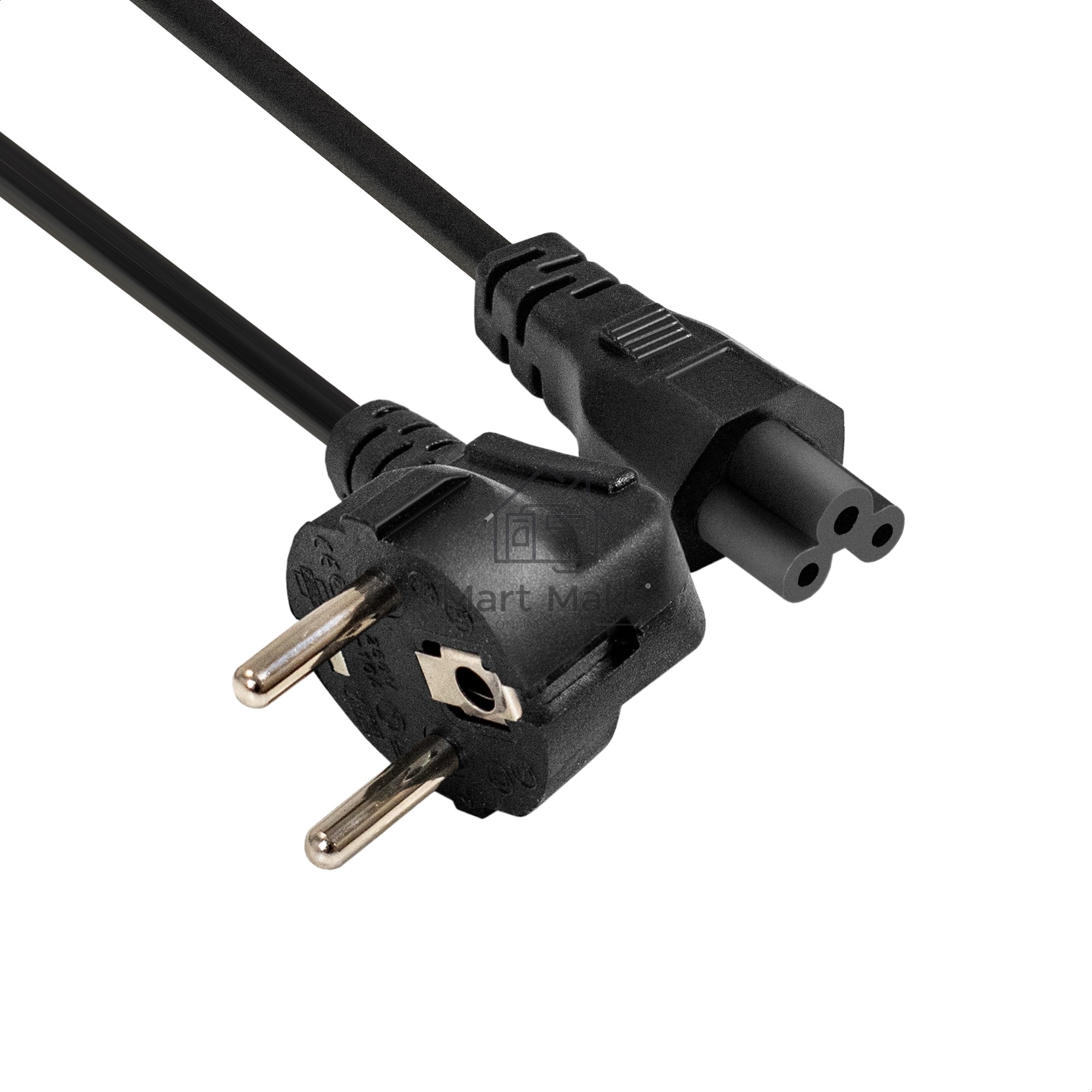 Кабель питания ноутбуков ExeGate Special PC5-3S (Евровилка Schuko->C5, 3*0.5mm2, CCA, черный, 3м)