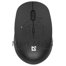 Мышь беспроводная Defender Auris MB-027 черный, 1600 dpi, радиоканал, USB, кнопки - 4