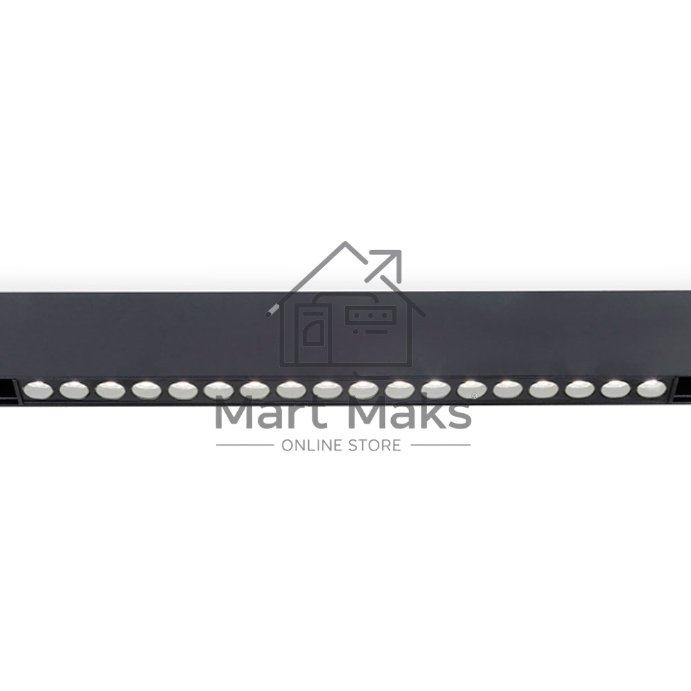 Светильник трековый светодиодный GL4033 BK черный IP20 30W 4200K 48V 24° 550*22*45